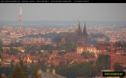 Archived image Webcam View of Prague Castle and St. Vitus Cathedral 19:00