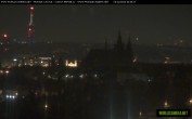 Archiv Foto Webcam Blick auf die Prager Burg mit Veitsdom 23:00