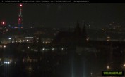 Archiv Foto Webcam Blick auf die Prager Burg mit Veitsdom 23:00