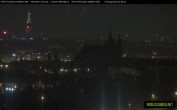 Archived image Webcam View of Prague Castle and St. Vitus Cathedral 01:00