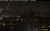 Archived image Webcam View of Prague Castle and St. Vitus Cathedral 03:00