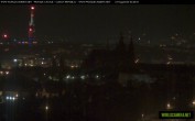 Archiv Foto Webcam Blick auf die Prager Burg mit Veitsdom 23:00