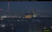Archiv Foto Webcam Blick auf die Prager Burg mit Veitsdom 19:00