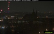Archived image Webcam View of Prague Castle and St. Vitus Cathedral 23:00