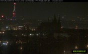 Archiv Foto Webcam Blick auf die Prager Burg mit Veitsdom 23:00