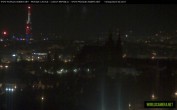 Archiv Foto Webcam Blick auf die Prager Burg mit Veitsdom 23:00