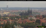 Archived image Webcam View of Prague Castle and St. Vitus Cathedral 13:00