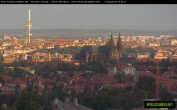 Archived image Webcam View of Prague Castle and St. Vitus Cathedral 17:00