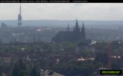 Archived image Webcam View of Prague Castle and St. Vitus Cathedral 09:00