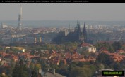 Archived image Webcam View of Prague Castle and St. Vitus Cathedral 13:00