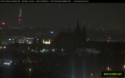 Archived image Webcam View of Prague Castle and St. Vitus Cathedral 23:00
