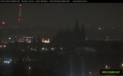 Archived image Webcam View of Prague Castle and St. Vitus Cathedral 01:00