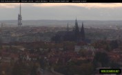 Archived image Webcam View of Prague Castle and St. Vitus Cathedral 09:00