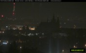 Archived image Webcam View of Prague Castle and St. Vitus Cathedral 23:00