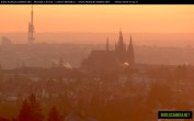Archived image Webcam View of Prague Castle and St. Vitus Cathedral 06:00