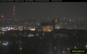 Archived image Webcam View of Prague Castle and St. Vitus Cathedral 18:00