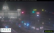 Archiv Foto Webcam Der Wenzelsplatz in der Neustadt Prags 19:00