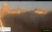 Archived image Webcam Wenceslas Square in Prague 19:00