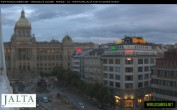 Archiv Foto Webcam Der Wenzelsplatz in der Neustadt Prags 19:00