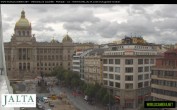 Archiv Foto Webcam Der Wenzelsplatz in der Neustadt Prags 09:00