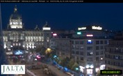 Archiv Foto Webcam Der Wenzelsplatz in der Neustadt Prags 19:00