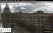 Archiv Foto Webcam Der Wenzelsplatz in der Neustadt Prags 13:00