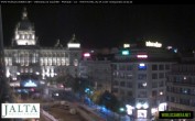 Archiv Foto Webcam Der Wenzelsplatz in der Neustadt Prags 19:00