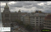 Archived image Webcam Wenceslas Square in Prague 09:00