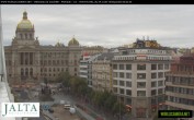 Archiv Foto Webcam Der Wenzelsplatz in der Neustadt Prags 07:00