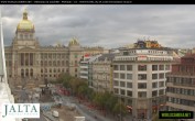 Archiv Foto Webcam Der Wenzelsplatz in der Neustadt Prags 15:00