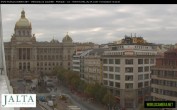 Archiv Foto Webcam Der Wenzelsplatz in der Neustadt Prags 09:00
