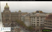Archiv Foto Webcam Der Wenzelsplatz in der Neustadt Prags 13:00