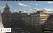 Archiv Foto Webcam Der Wenzelsplatz in der Neustadt Prags 13:00