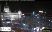 Archiv Foto Webcam Der Wenzelsplatz in der Neustadt Prags 17:00