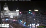Archiv Foto Webcam Der Wenzelsplatz in der Neustadt Prags 19:00