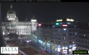 Archiv Foto Webcam Der Wenzelsplatz in der Neustadt Prags 17:00