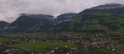 Archiv Foto Webcam Blick von Bichl auf Mayrhofen 05:00