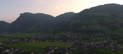 Archiv Foto Webcam Blick von Bichl auf Mayrhofen 19:00