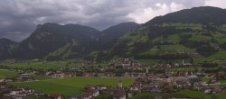 Archiv Foto Webcam Blick von Bichl auf Mayrhofen 19:00