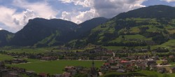 Archiv Foto Webcam Blick von Bichl auf Mayrhofen 13:00