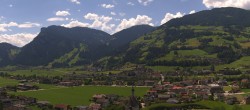 Archiv Foto Webcam Blick von Bichl auf Mayrhofen 13:00