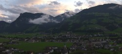Archiv Foto Webcam Blick von Bichl auf Mayrhofen 19:00