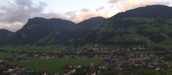 Archiv Foto Webcam Blick von Bichl auf Mayrhofen 05:00