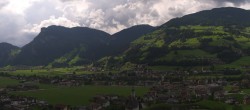 Archiv Foto Webcam Blick von Bichl auf Mayrhofen 13:00