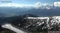 Archiv Foto Webcam Blick vom Gipfel der Schmittenhöhe 09:00