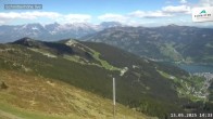Archiv Foto Webcam Blick vom Gipfel der Schmittenhöhe 13:00
