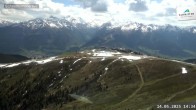 Archiv Foto Webcam Blick vom Gipfel der Schmittenhöhe 13:00