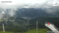 Archiv Foto Webcam Blick vom Gipfel der Schmittenhöhe 13:00
