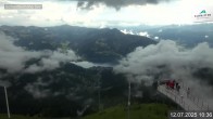 Archiv Foto Webcam Blick vom Gipfel der Schmittenhöhe 09:00