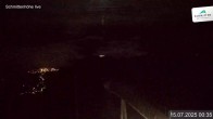 Archiv Foto Webcam Blick vom Gipfel der Schmittenhöhe 23:00